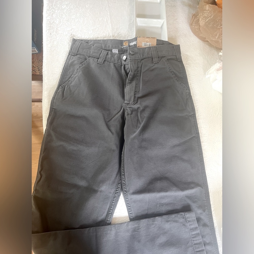 Mens CarHartt relaxed fit gray pants
